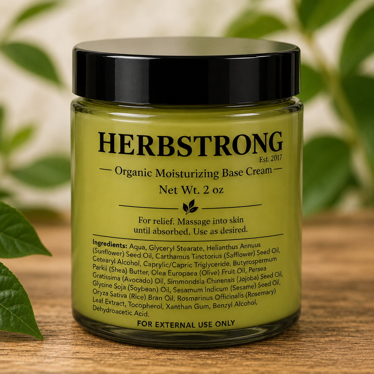 Herbstrong Organic Moisturizing Base Cream